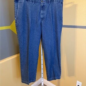 Haggar Classic Fit Premium Blue Stretch Denim Jeans for Men